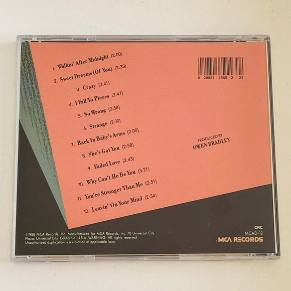 CD Patsy Cline - 12 Greatest Hits - Picture 2 of 2